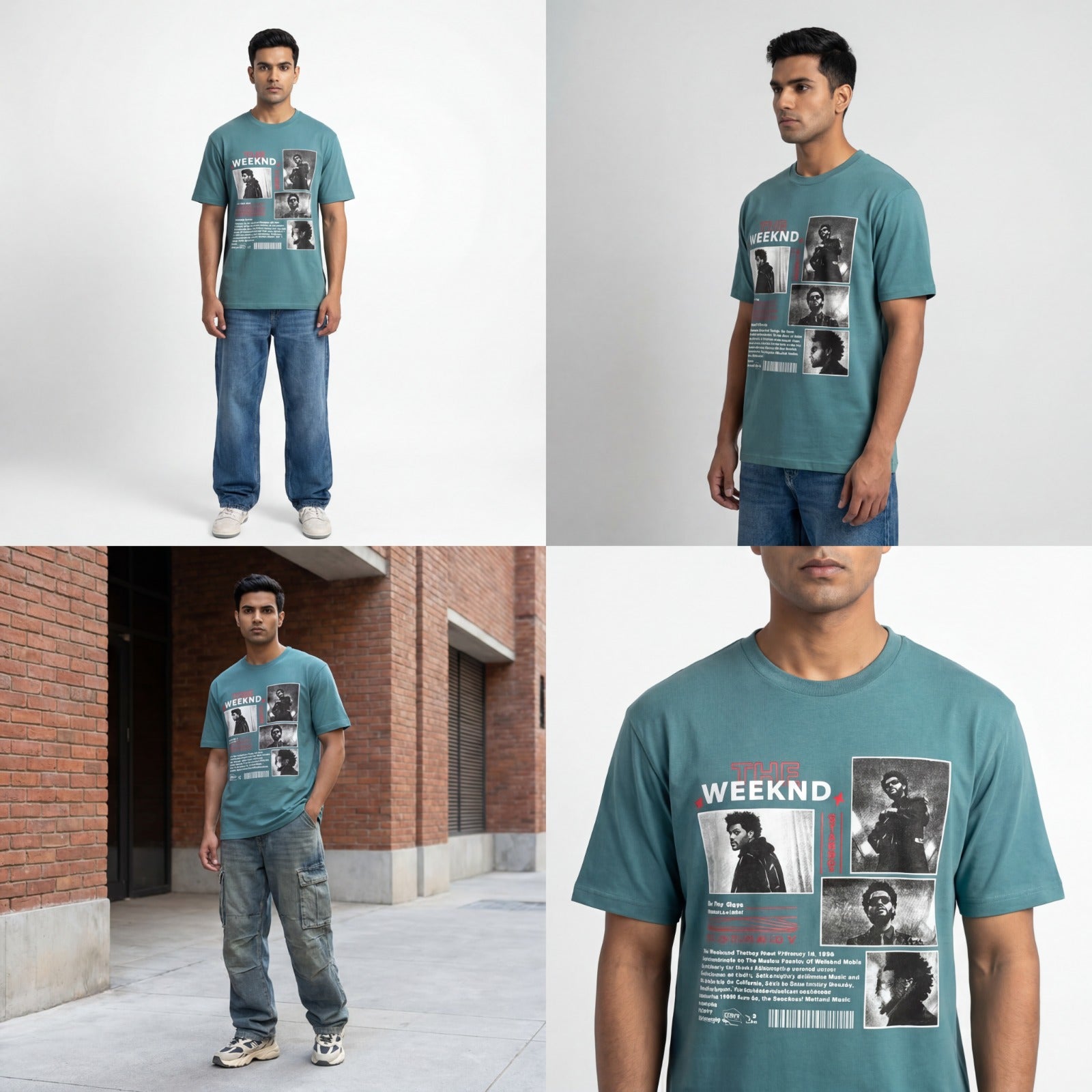 Front Print Normal T-shirt