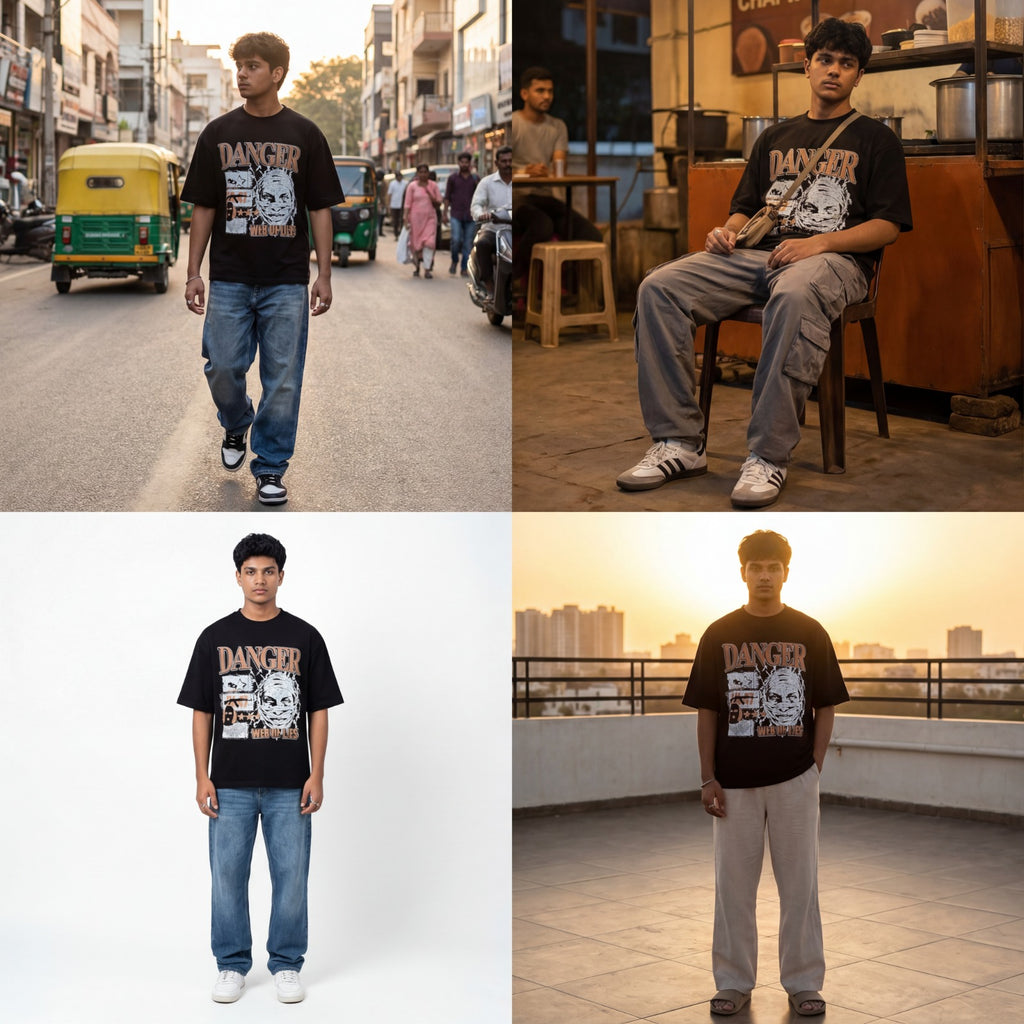 Front Print Normal T-shirt