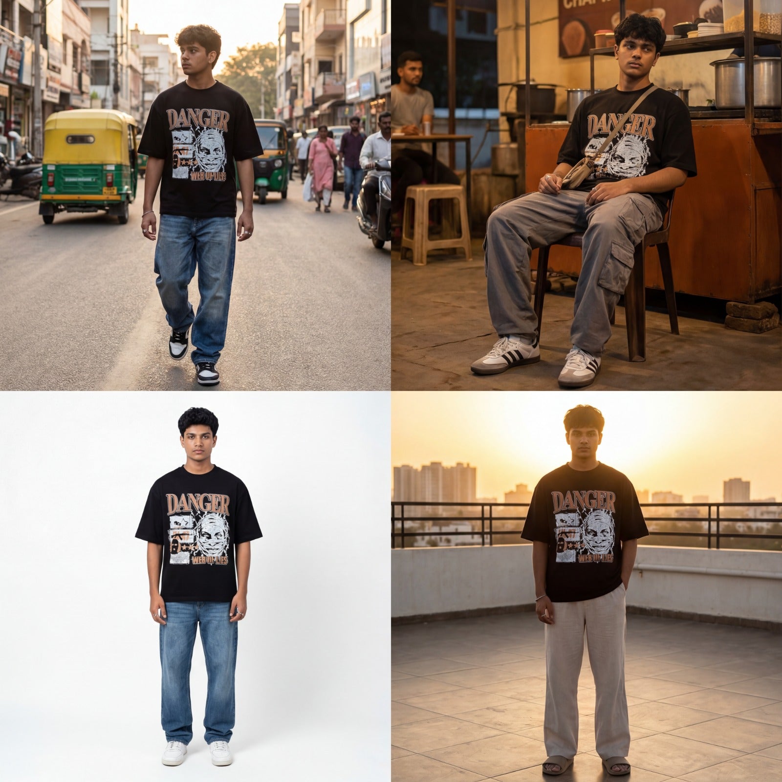 Front Print Normal T-shirt