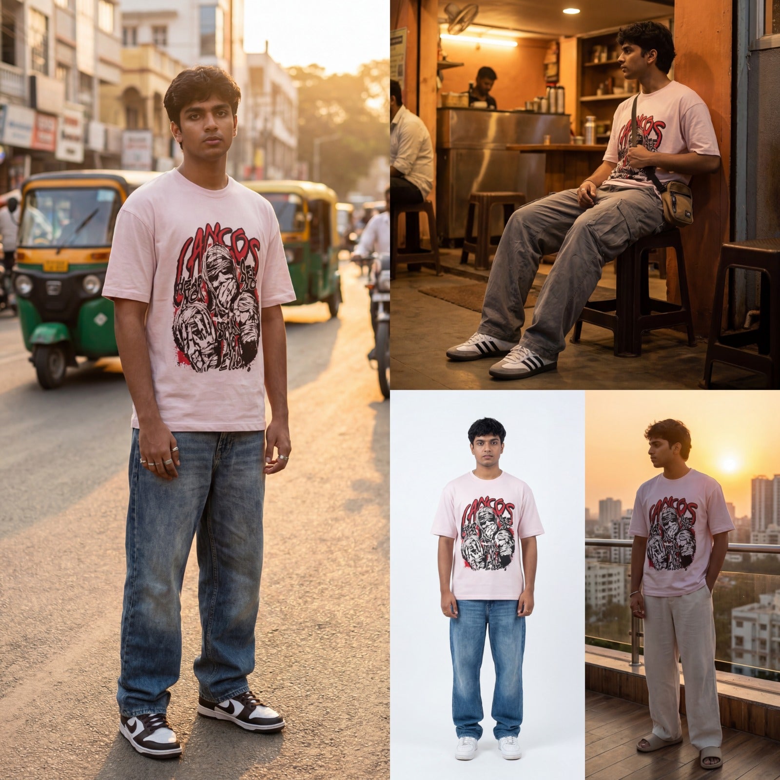 Front Print Normal T-shirt