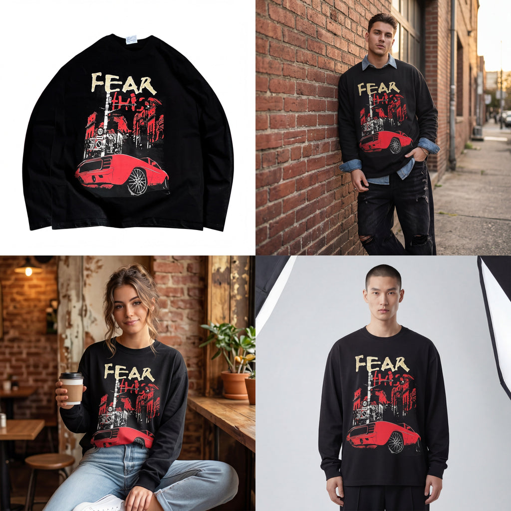 Front print full sleeve M